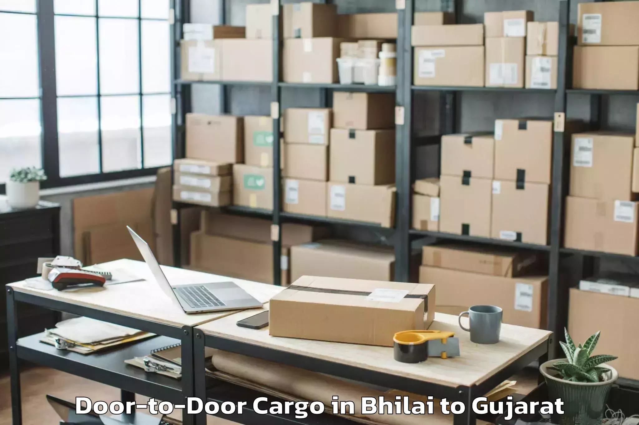 Affordable Bhilai to Rajpipla Door To Door Cargo